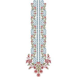 Flower Neck Embroidery NED4686-24