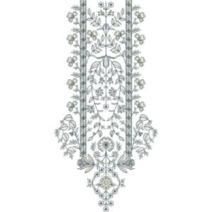 Unique Neck Embroidery NED4698-24