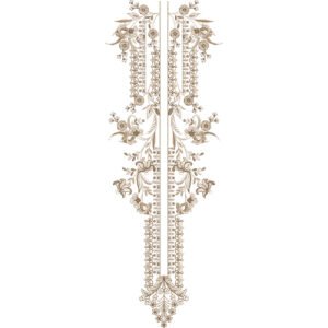 Flower Neck Embroidery NED4700-24