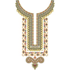 Unique Neck Embroidery NED4716-24