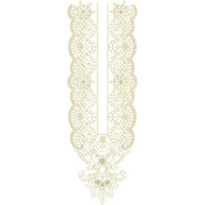 Flower Neck Embroidery NED4718-24