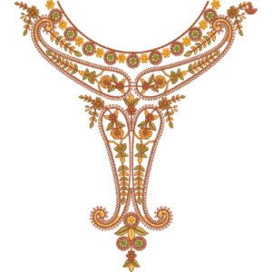Unique Neck Embroidery NED4728-24