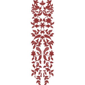 Flower Neck Embroidery NED4730-24