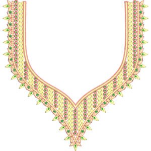 Unique Neck Embroidery NED4750-24