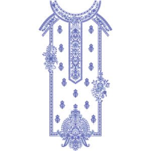 Flower Neck Embroidery NED4761-24