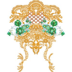 Beautiful Neck Embroidery NED4776-24