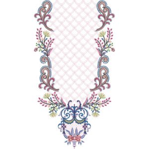 Unique Neck Embroidery NED4777-24