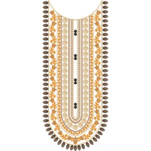 Neck Embroidery Design NED4784-24