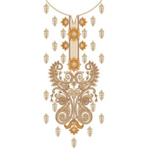 Neck Embroidery Design NED4793-24
