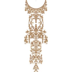 Flower Neck Embroidery NED4806-24
