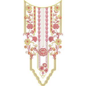 Flower Neck Embroidery NED4815-24