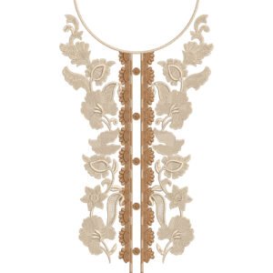 Flower Neck Embroidery NED4830-24
