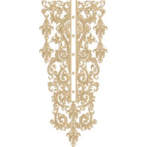 Unique Neck Embroidery NED4837-24