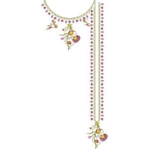 Unique Neck Embroidery NED4851-24
