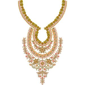 Unique Neck Embroidery NED4860-24