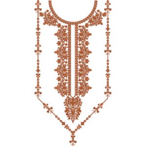 Unique Neck Embroidery NED4877-24