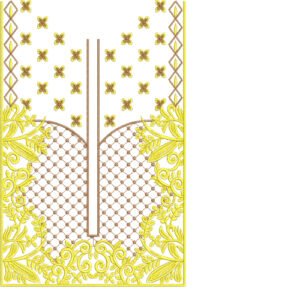 Unique Neck Embroidery NED4886-24