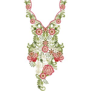 Neck Embroidery Design NED4935-24