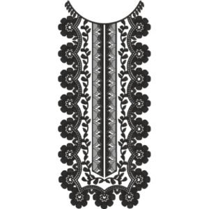 Flower Neck Embroidery NED4939-24