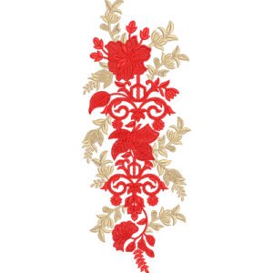 Flower Neck Embroidery NED4957-24