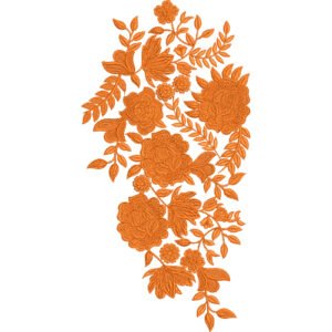 Neck Embroidery Design NED4983-24