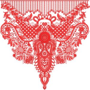 Beautiful Neck Embroidery NED4996-24