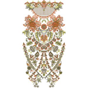 Unique Neck Embroidery NED4997-24