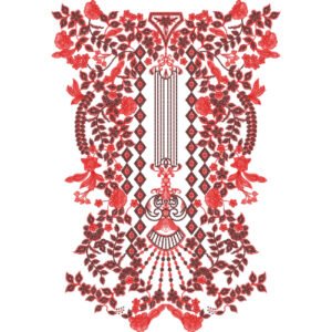 Flower Neck Embroidery NED5017-24