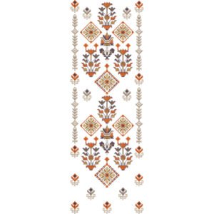 Flower Neck Embroidery NED5044-24