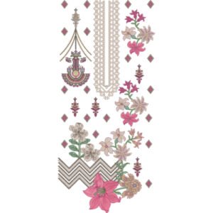 Beautiful Neck Embroidery NED5057-24