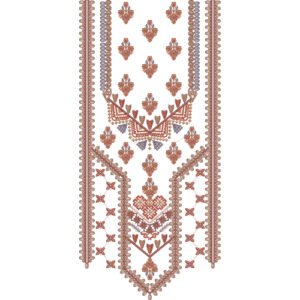 Unique Neck Embroidery NED5058-24