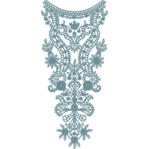 Flower Neck Embroidery NED5060-24