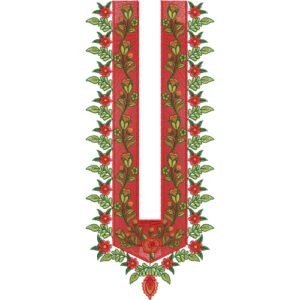 Neck Embroidery Design NED6003-24