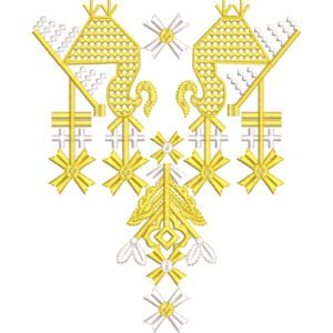 Unique Neck Embroidery NED6005-24