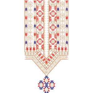 Flower Neck Embroidery NED6016-24
