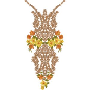 Unique Neck Embroidery NED6023-24