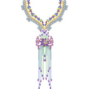Flower Neck Embroidery NED6025-24