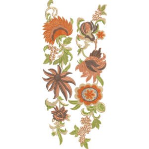Unique Neck Embroidery NED6032-24