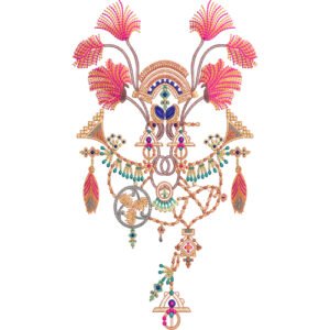 Neck Embroidery Design NED6056-24