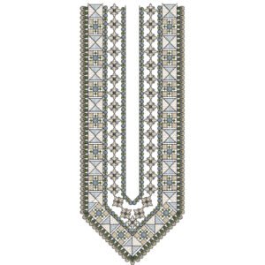 Beautiful Neck Embroidery NED6089-25