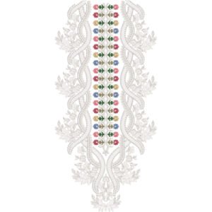 Embroidery Neck Design NED6104-25