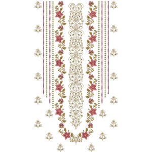 Beautiful Neck Embroidery NED6110-25