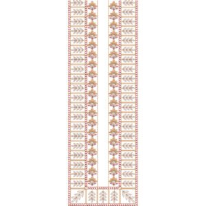 Flower Neck Embroidery NED6113-25