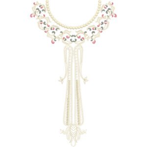 Unique Neck Embroidery NED6129-25