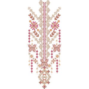 Flower Neck Embroidery NED6140-25