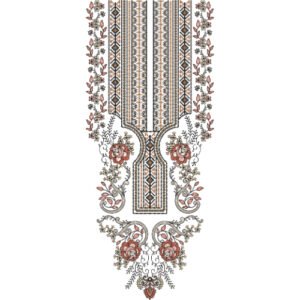 Unique Neck Embroidery NED6147-25