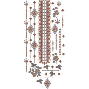 Beautiful Neck Embroidery NED6172-25