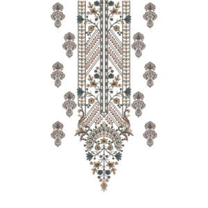 Unique Neck Embroidery NED6173-25