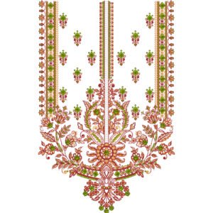 Flower Neck Embroidery NED6184-25