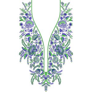 Unique Neck Embroidery NED6191-25
